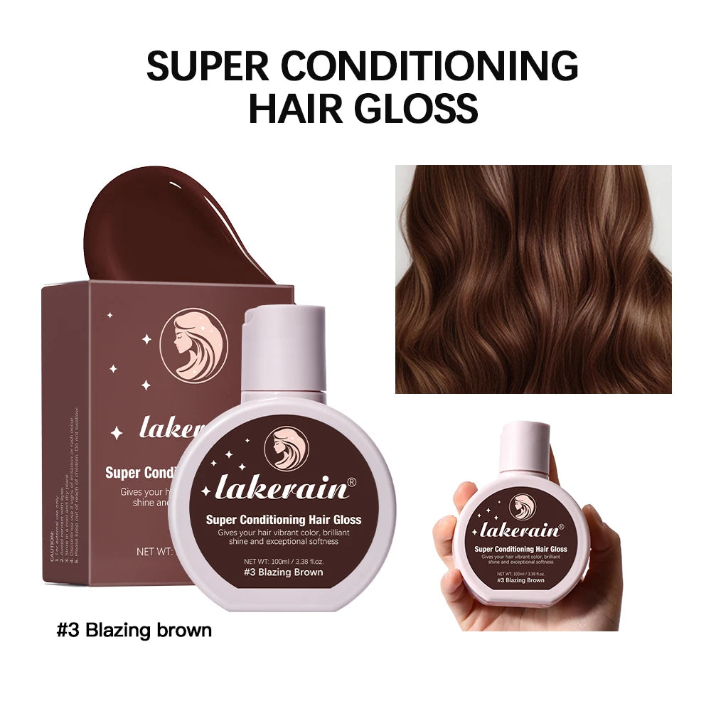 Conditioning Hair Gloss for Color Enhancement and Shine