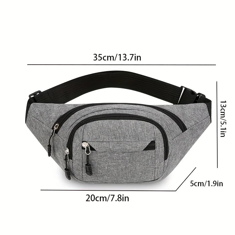 Multifunctional Waist Pack Adjustable Commuter Travel Belt Bag