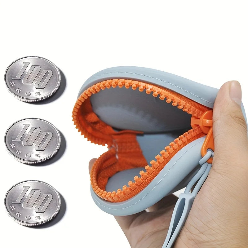 Portable Silicone Round Storage Pouch for Accessories and Coins - 6