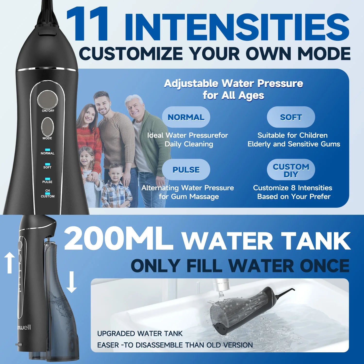 Portable Electric Water Flosser for Teeth Cleaning - 3