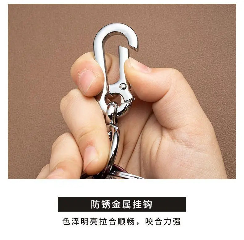 Leather Car Key Case with Waist Clip - 14