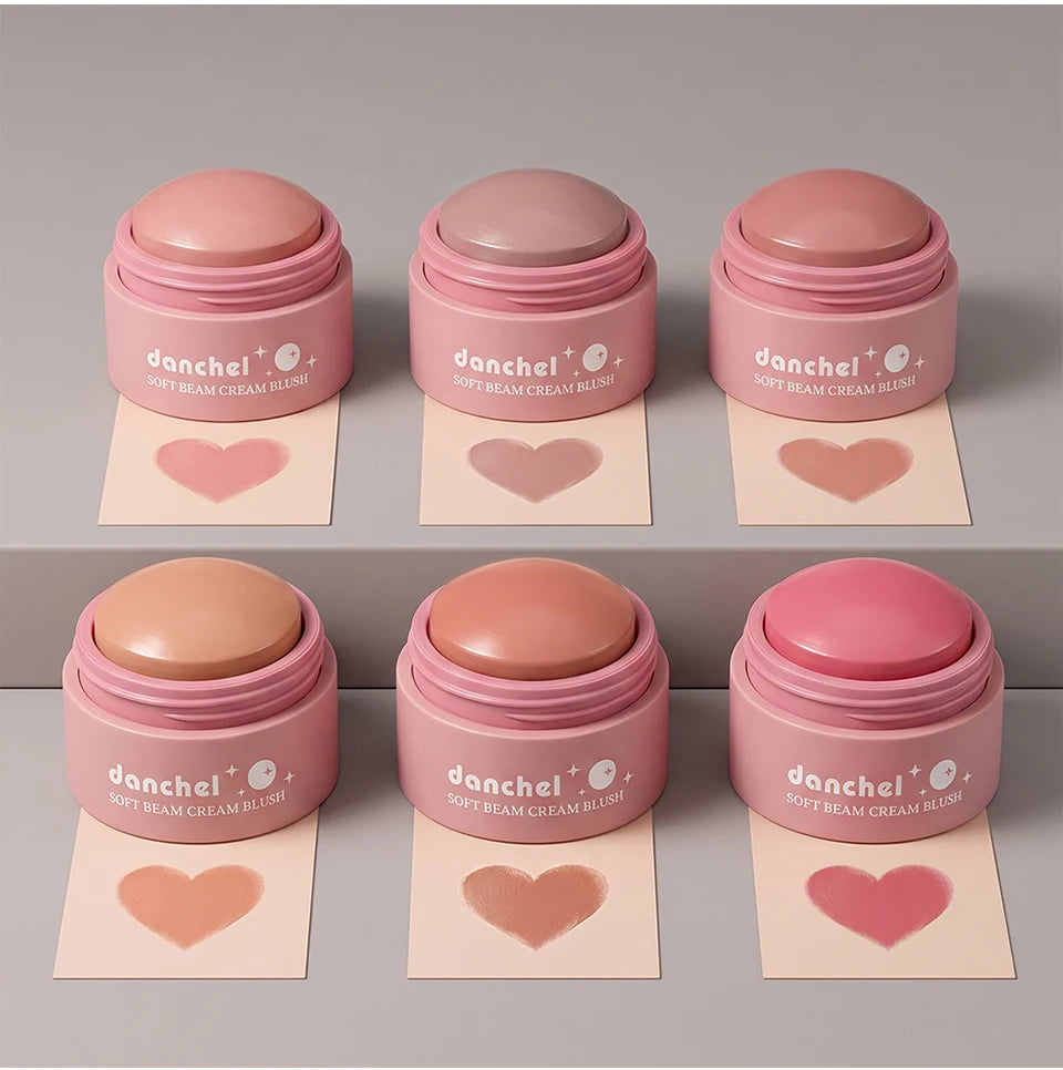 Long-Lasting Multi-Use Soft Cream Blush for Face and Lips