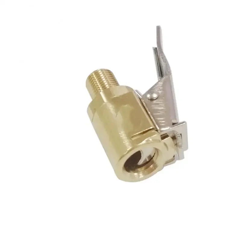 Brass Tire Inflator Air Chuck Pump Connector for Car and Bike