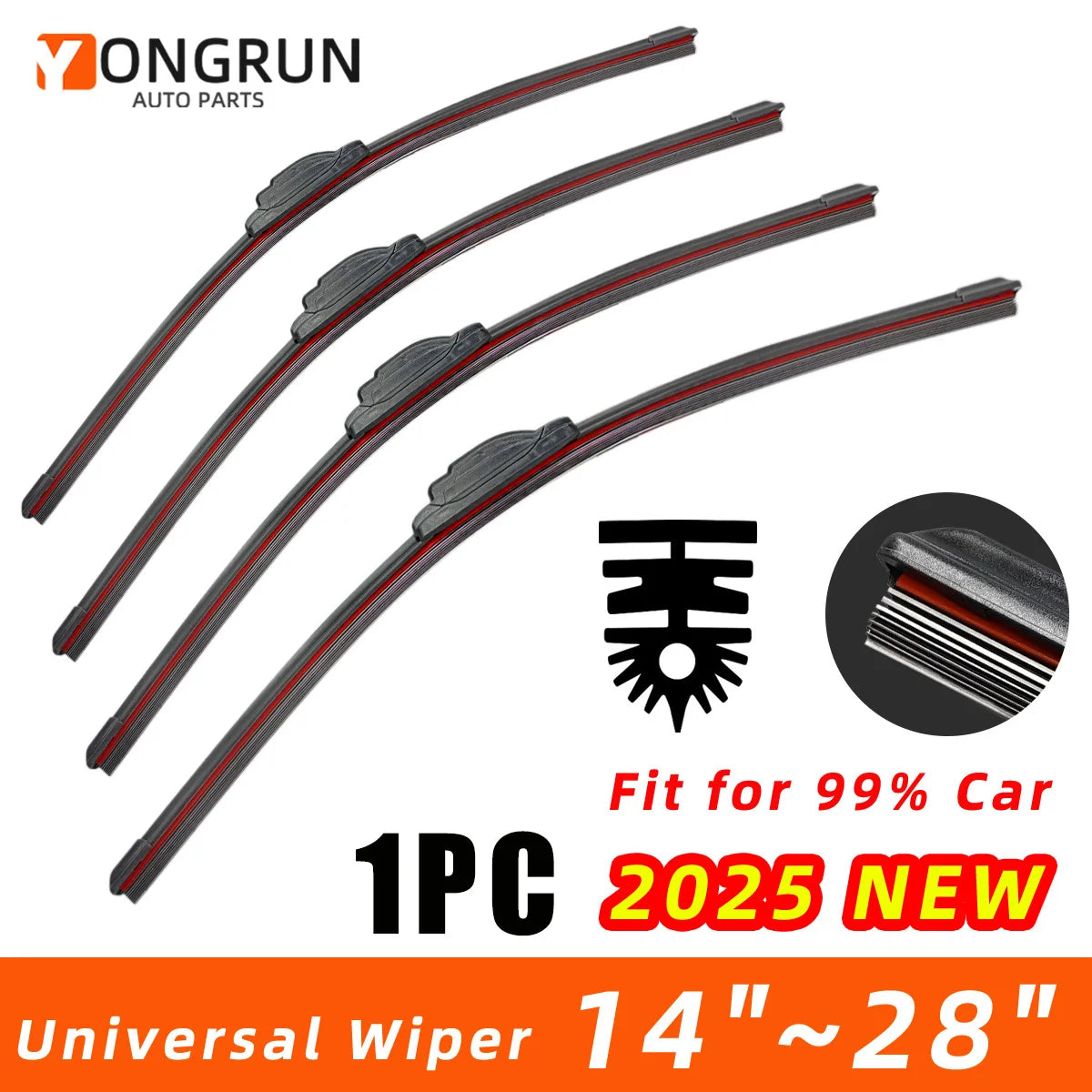 All-Weather Performance Car Windshield Wiper Blade