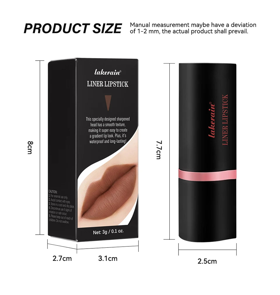 2-in-1 Long-Lasting Matte Lipstick and Lip Liner