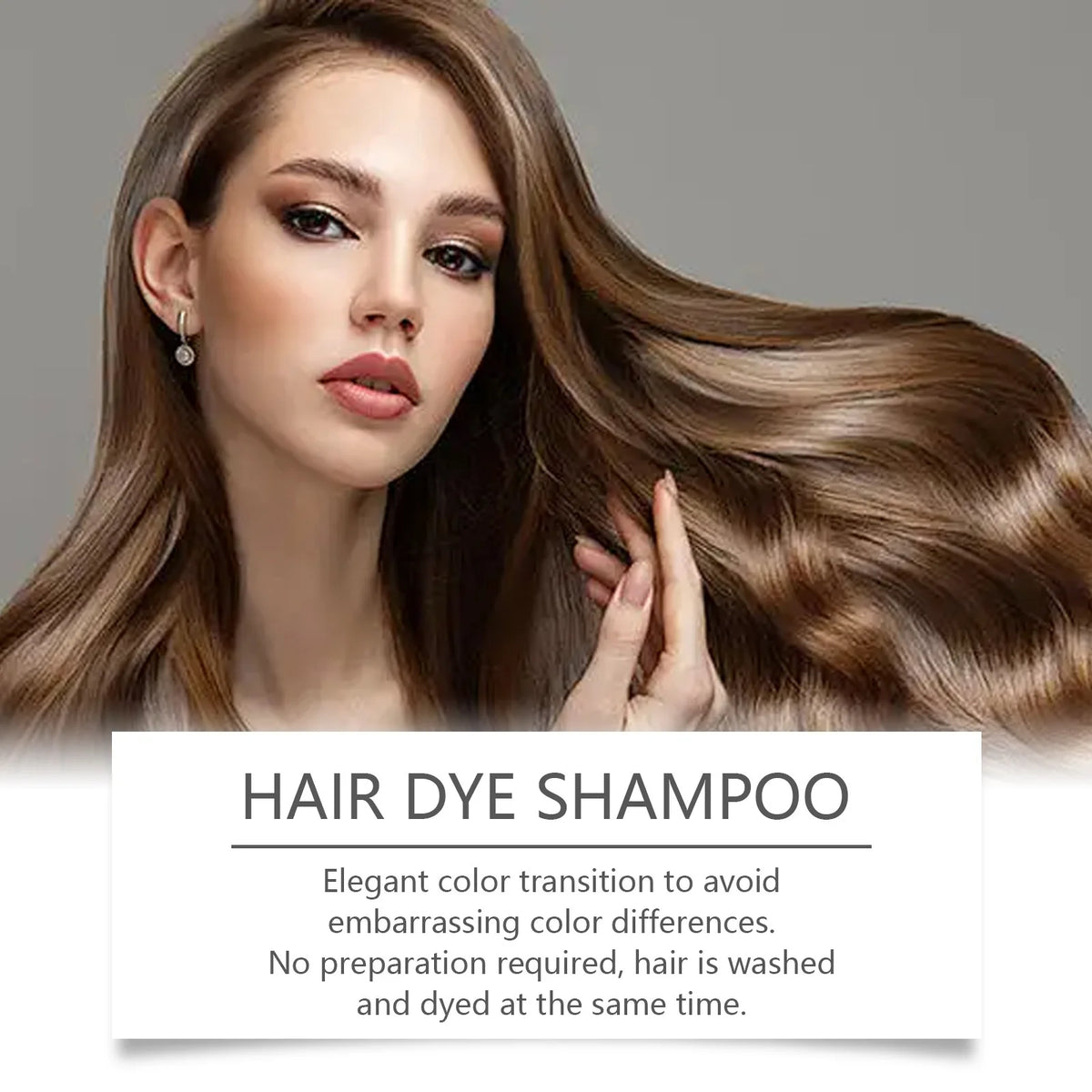 Instant Nourishing Hair Color Dye Shampoo