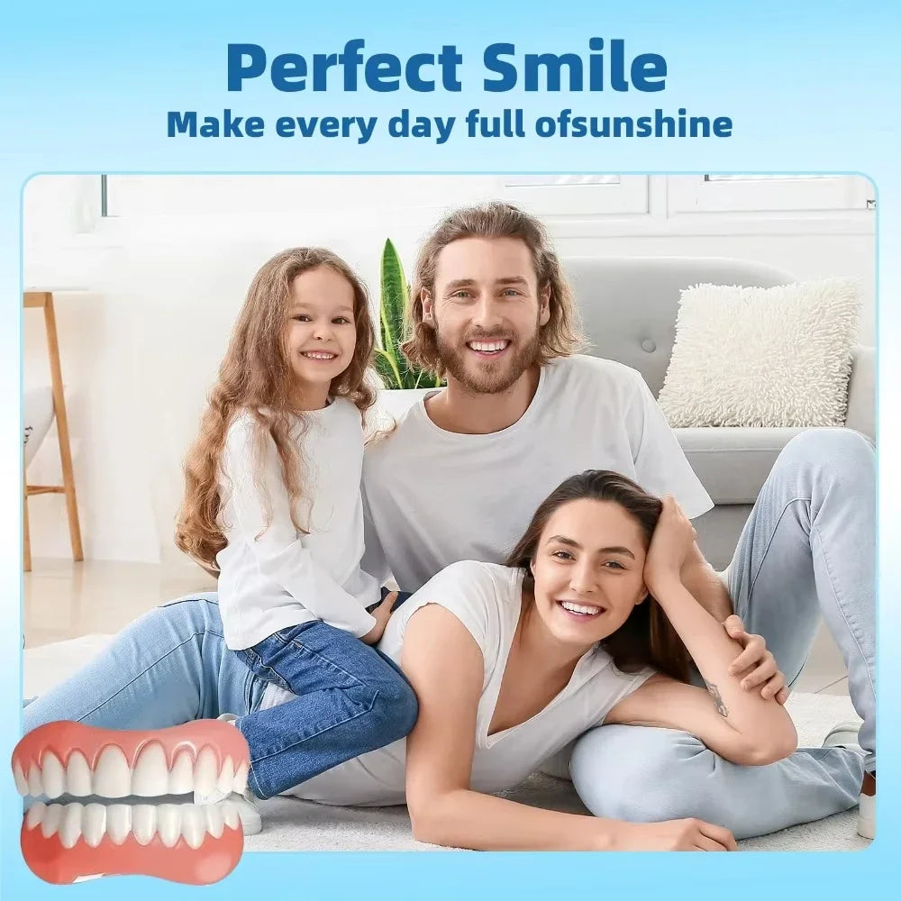 Custom-Fit Silicone Cosmetic Teeth Veneers