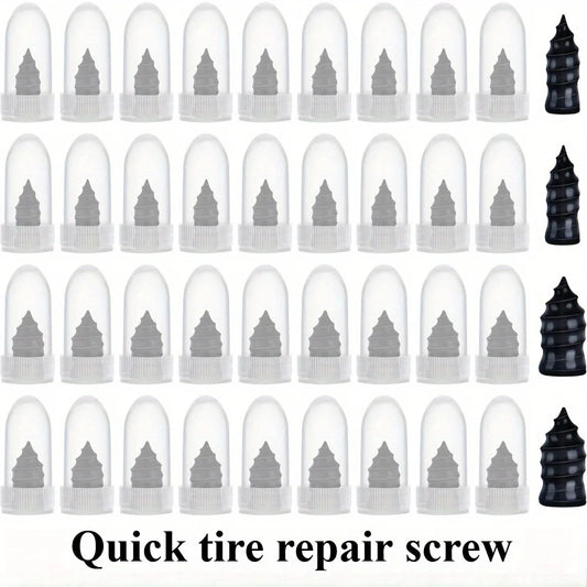 Emergency Tire Puncture Repair Rubber Screws Set