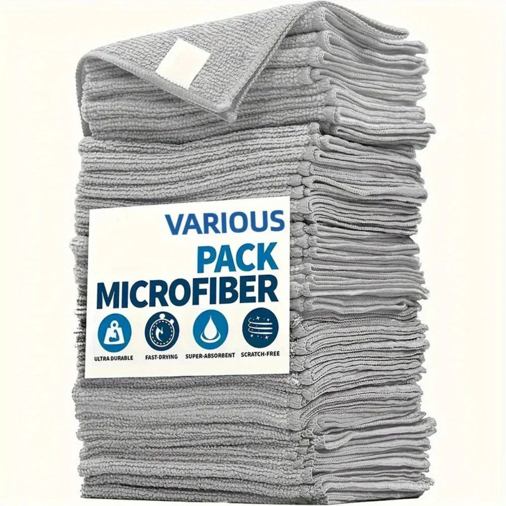 Absorbent Microfiber Cleaning Cloths for Home and Car - 2