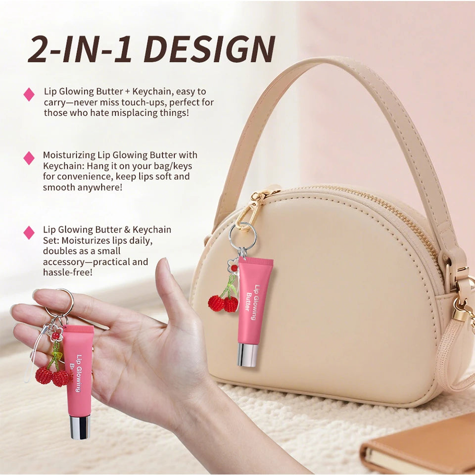 Moisturizing Lip Gloss with Keychain - 10