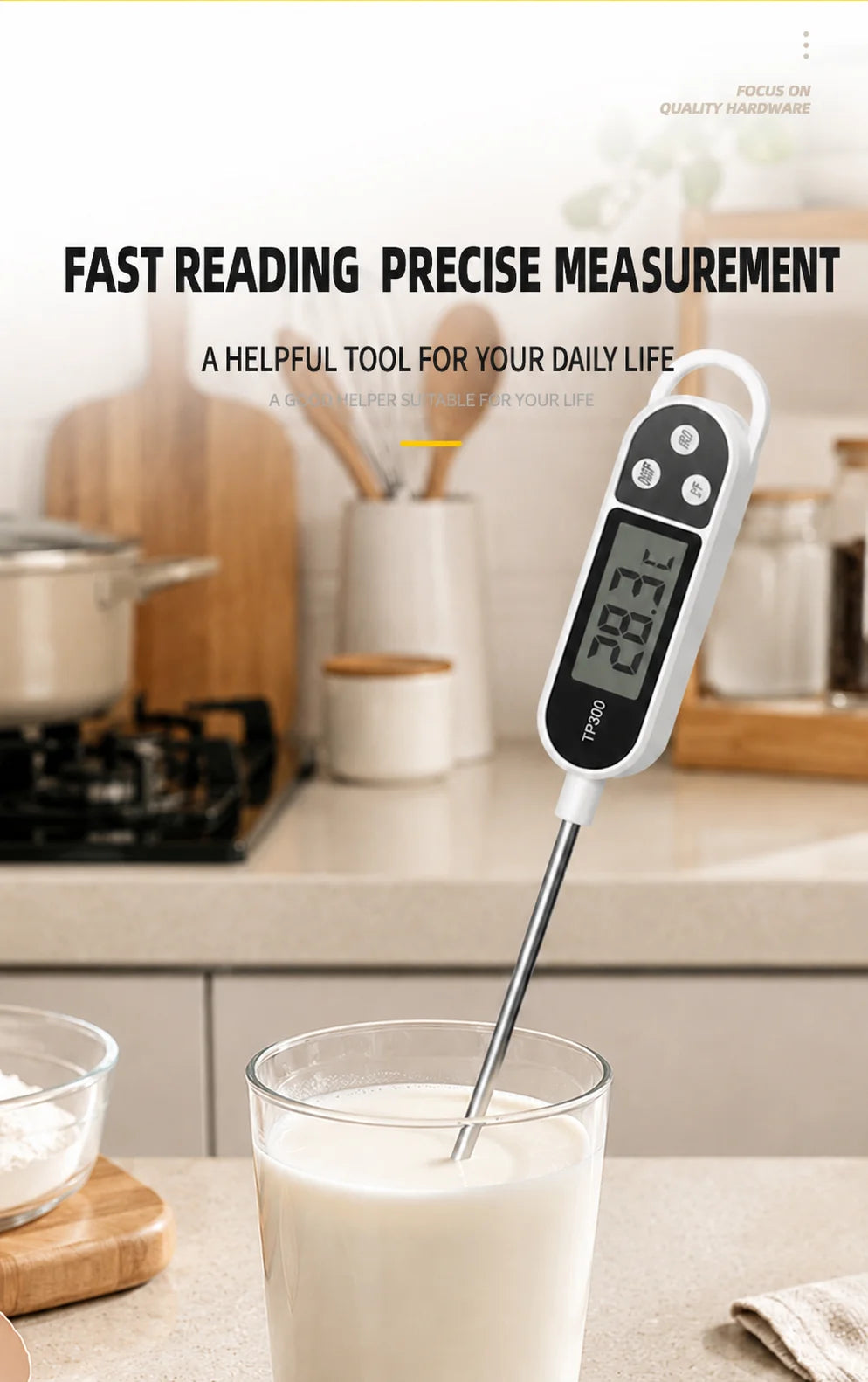 Digital Instant-Read Meat and Kitchen Food Thermometer - 10
