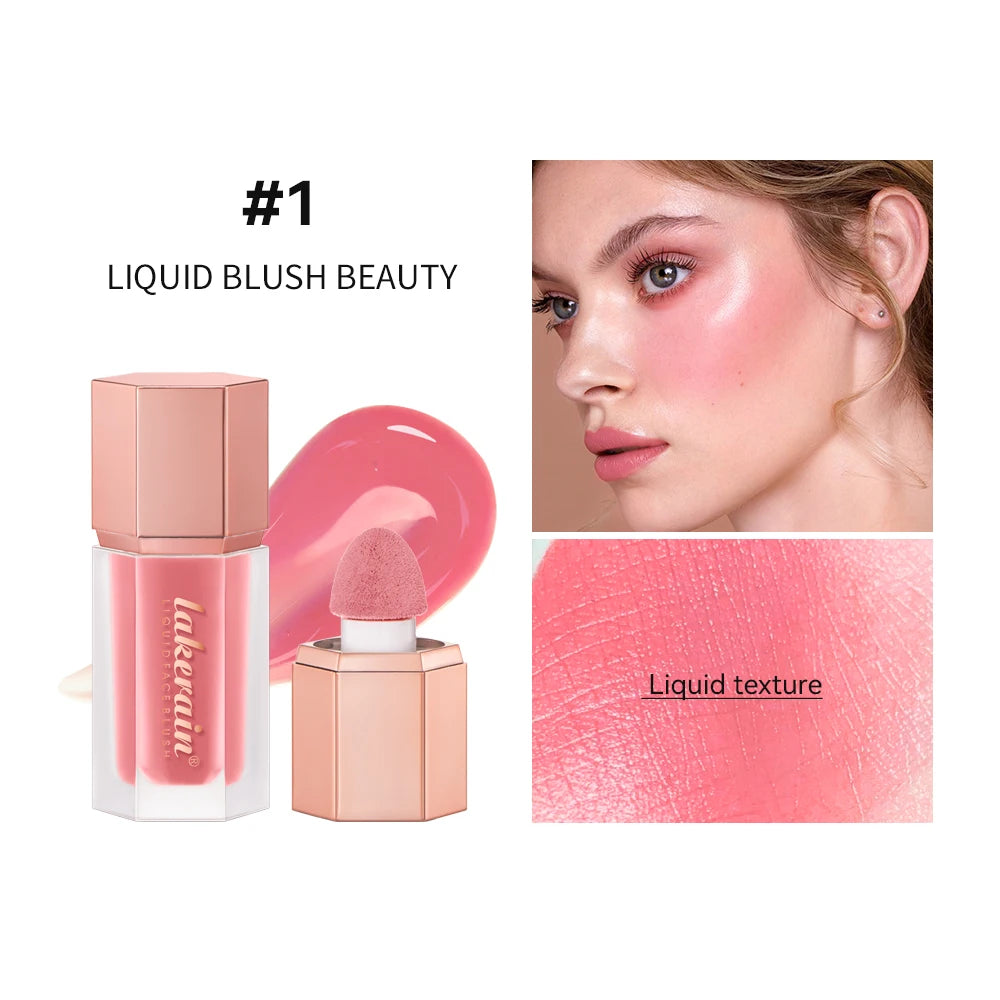 Waterproof Matte Liquid Blush with Mushroom Brush - 20