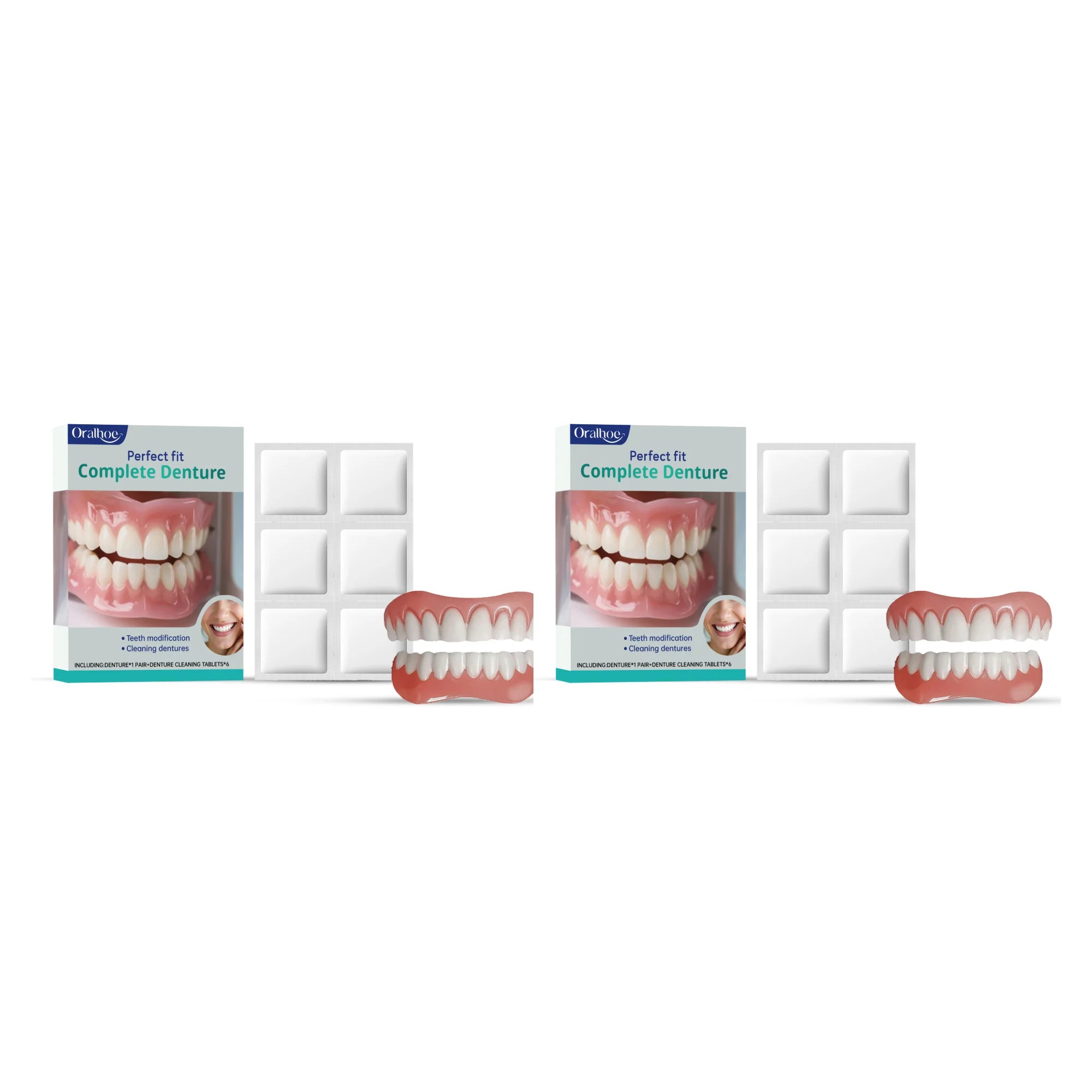 Cosmetic Denture Kit for Covering Missing or Stained Teeth - 14