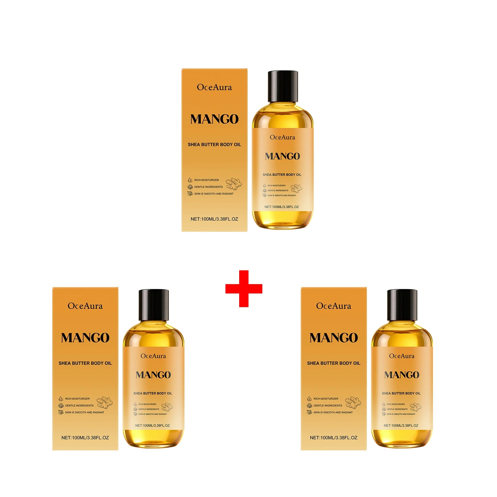 Mango Shea Butter Nourishing Body Oil for Dry Skin - 15