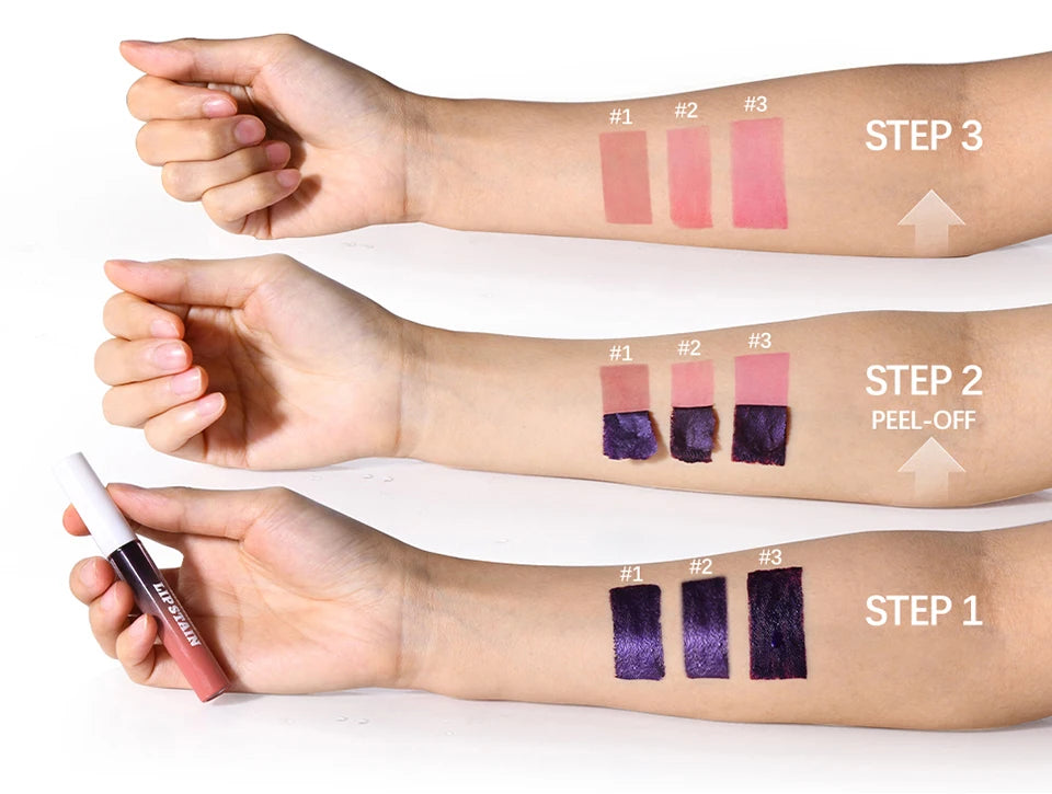 Long-Lasting Peel-Off Waterproof Lip Stain