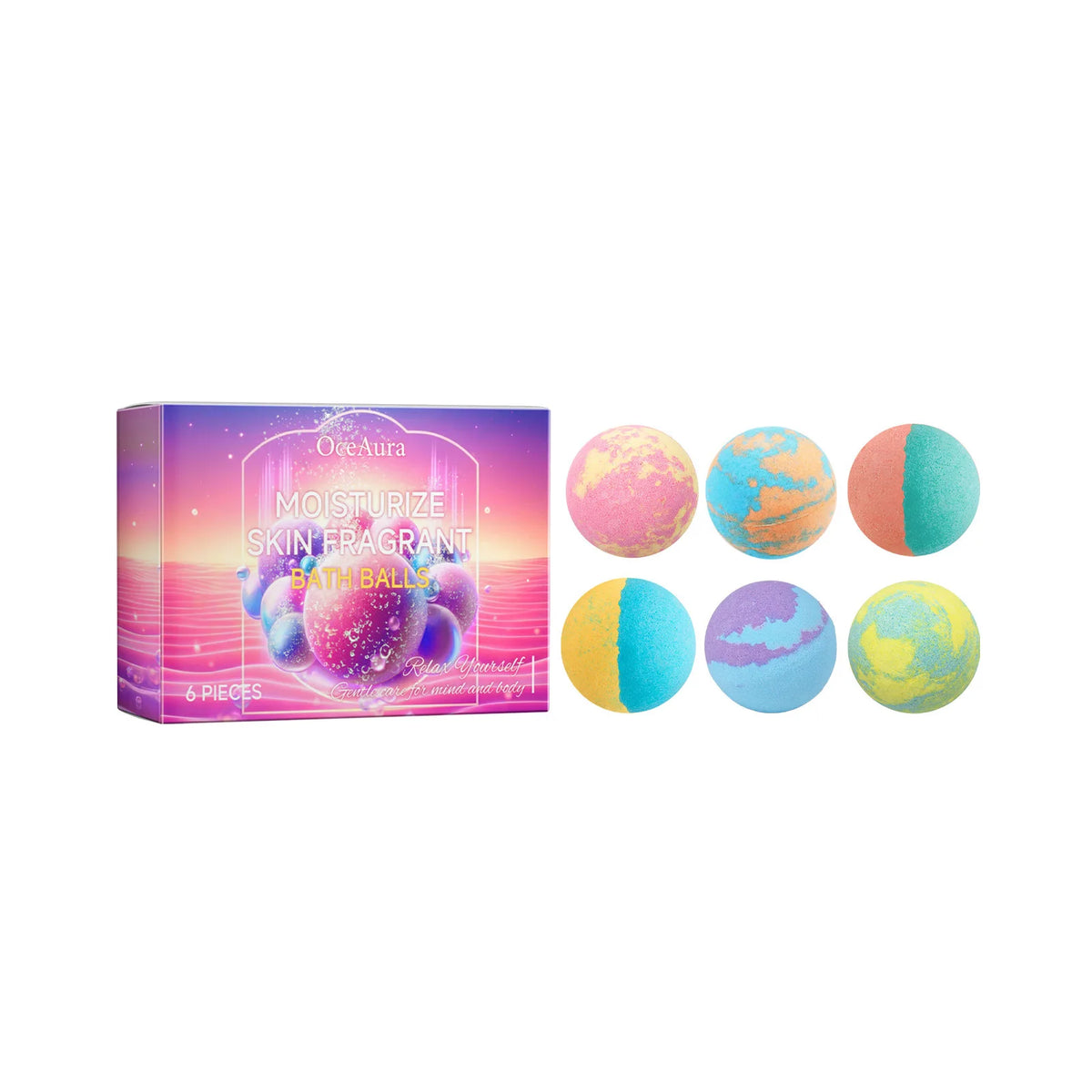 Aromatherapy Moisturizing Bath Bombs for Relaxation and Skin Care