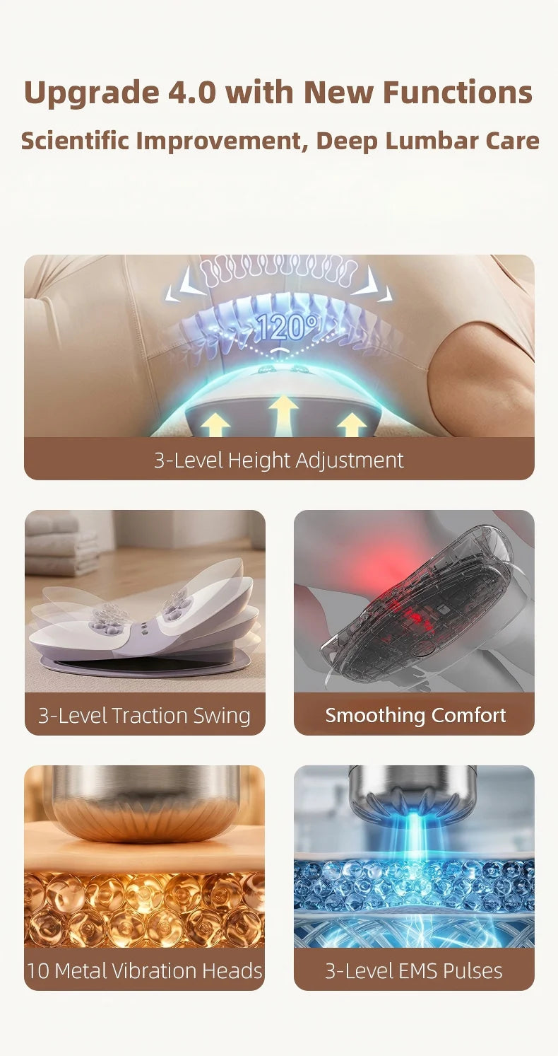 Electric Lumbar Traction and Back Massager - 8