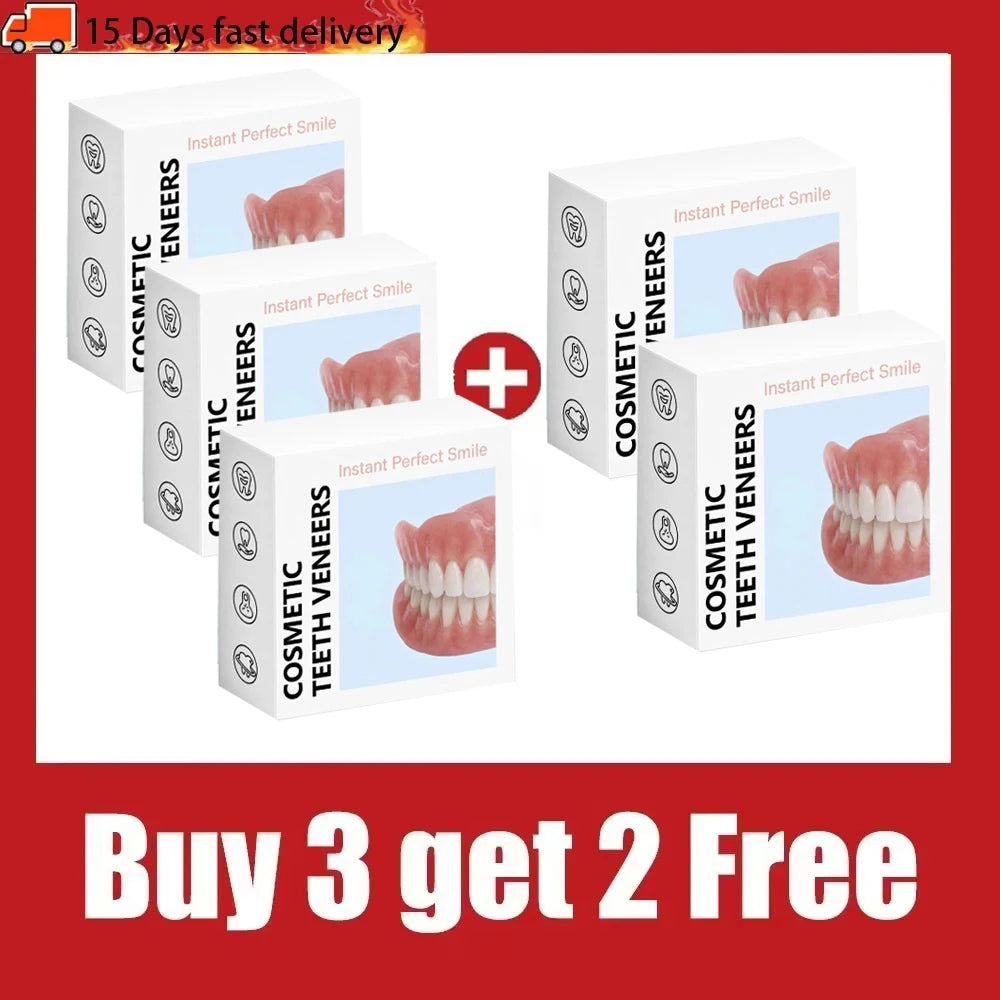 Comfortable Soft Silicone Full Set Dentures for Natural Smile - 8
