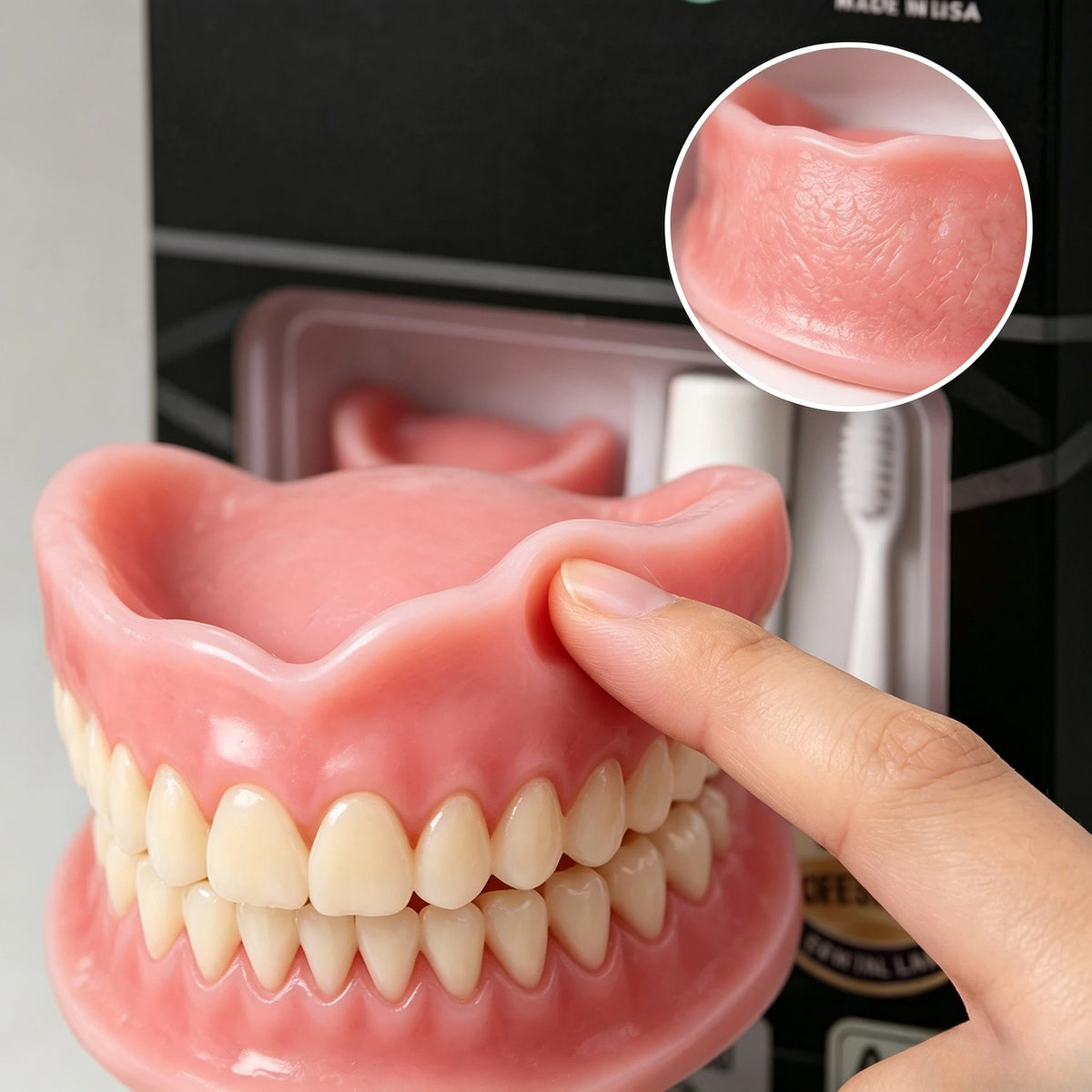 Moldable Silicone Instant Smile Denture Set