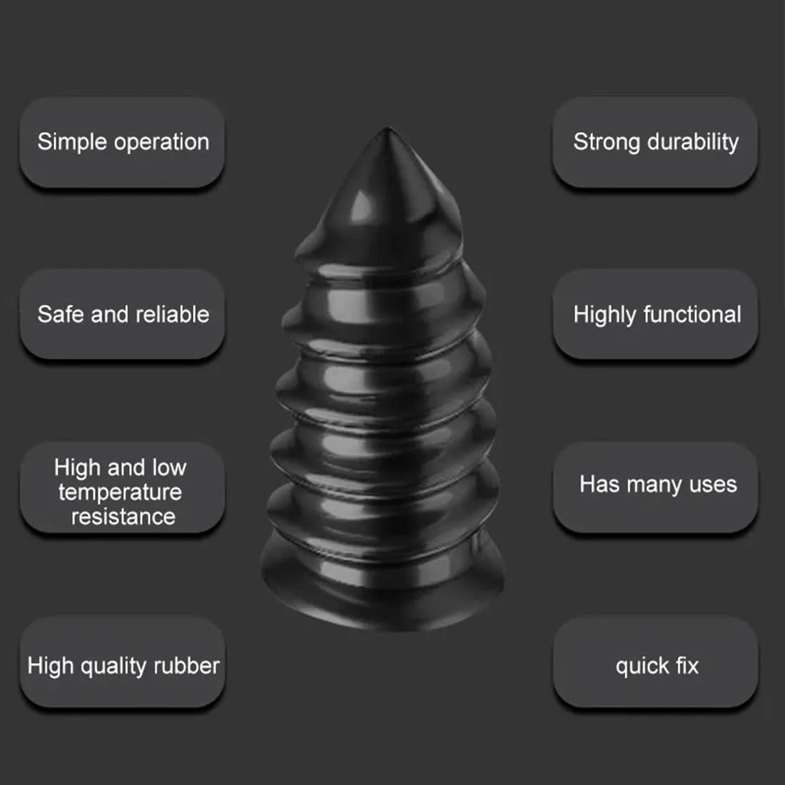Rubber Tire Puncture Repair Nails for Quick Fix - 10