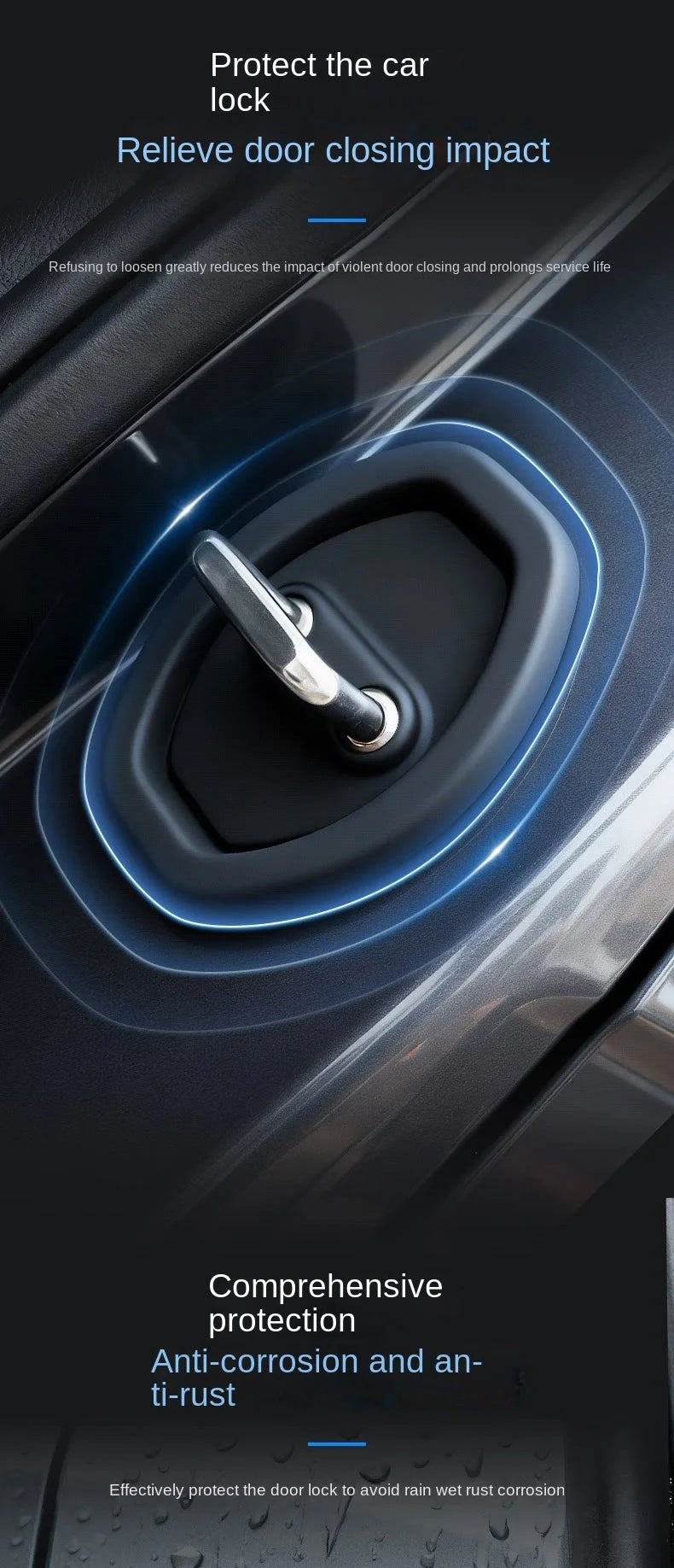 Silicone Car Door Lock Protection and Anti-Collision Dampers