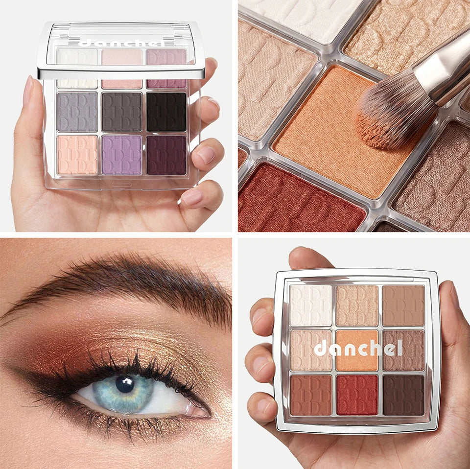 9-Shade Pigmented Eyeshadow Palette for Versatile Makeup Looks - 20