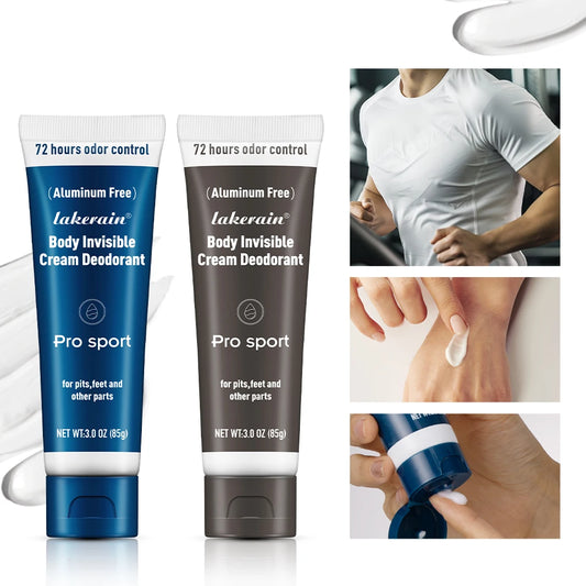 72-Hour Invisible Body Deodorant Cream for All-Over Odor Protection