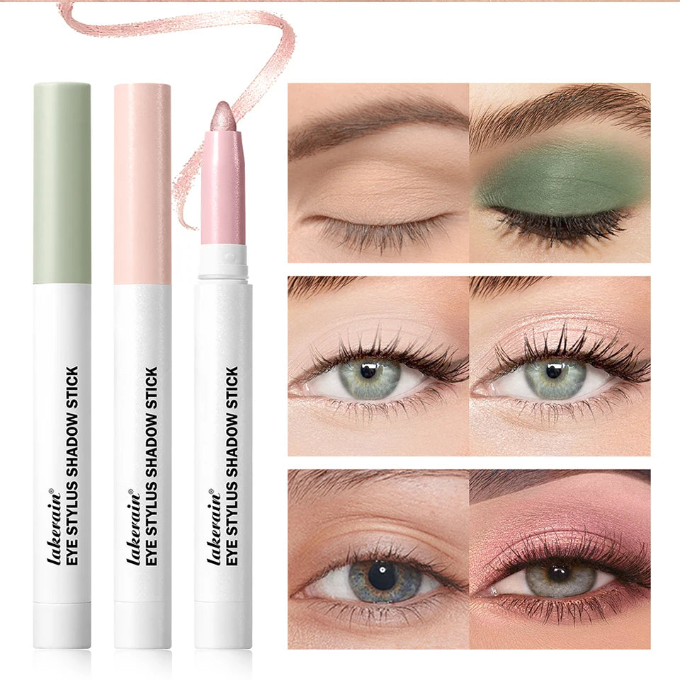 Waterproof Shimmer and Matte Eyeshadow Pencil Stick - 12