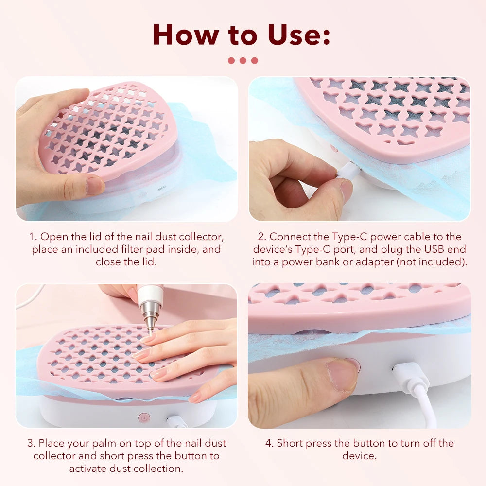 Compact Portable Nail Dust Collector Vacuum
