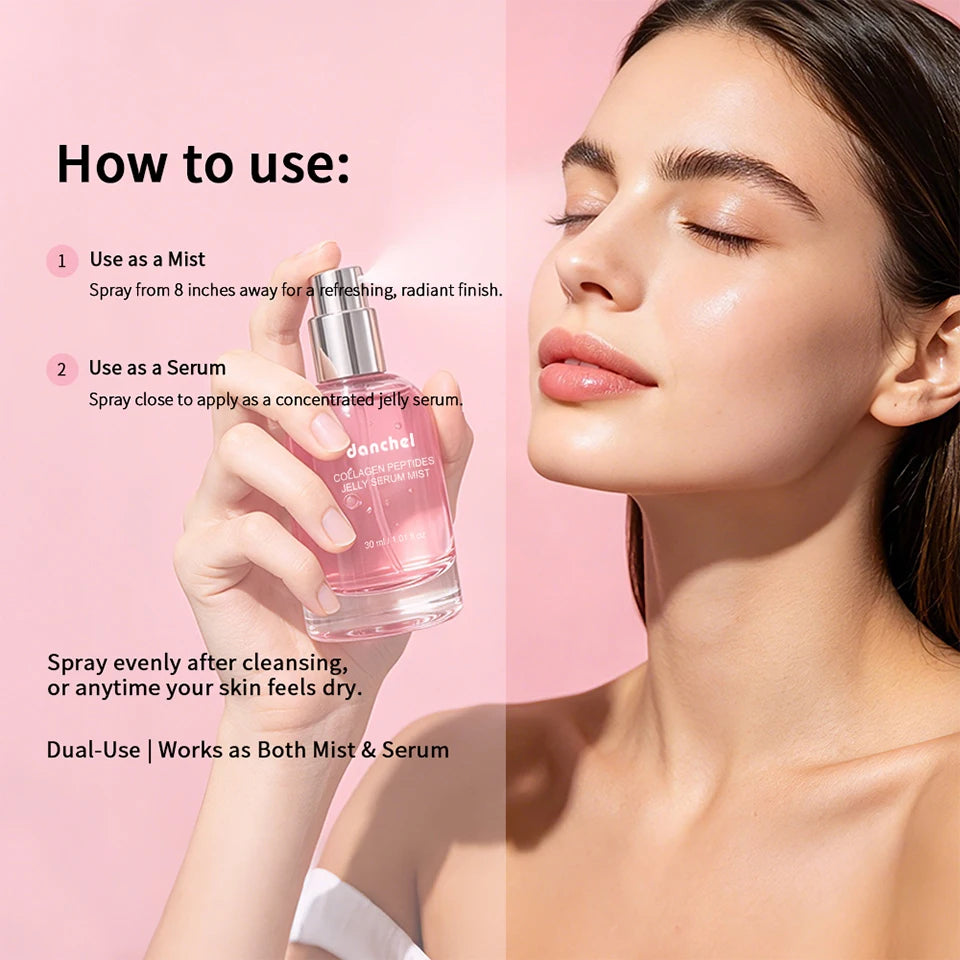 Collagen Peptides 2-in-1 Jelly Face Serum and Hydrating Mist - 15