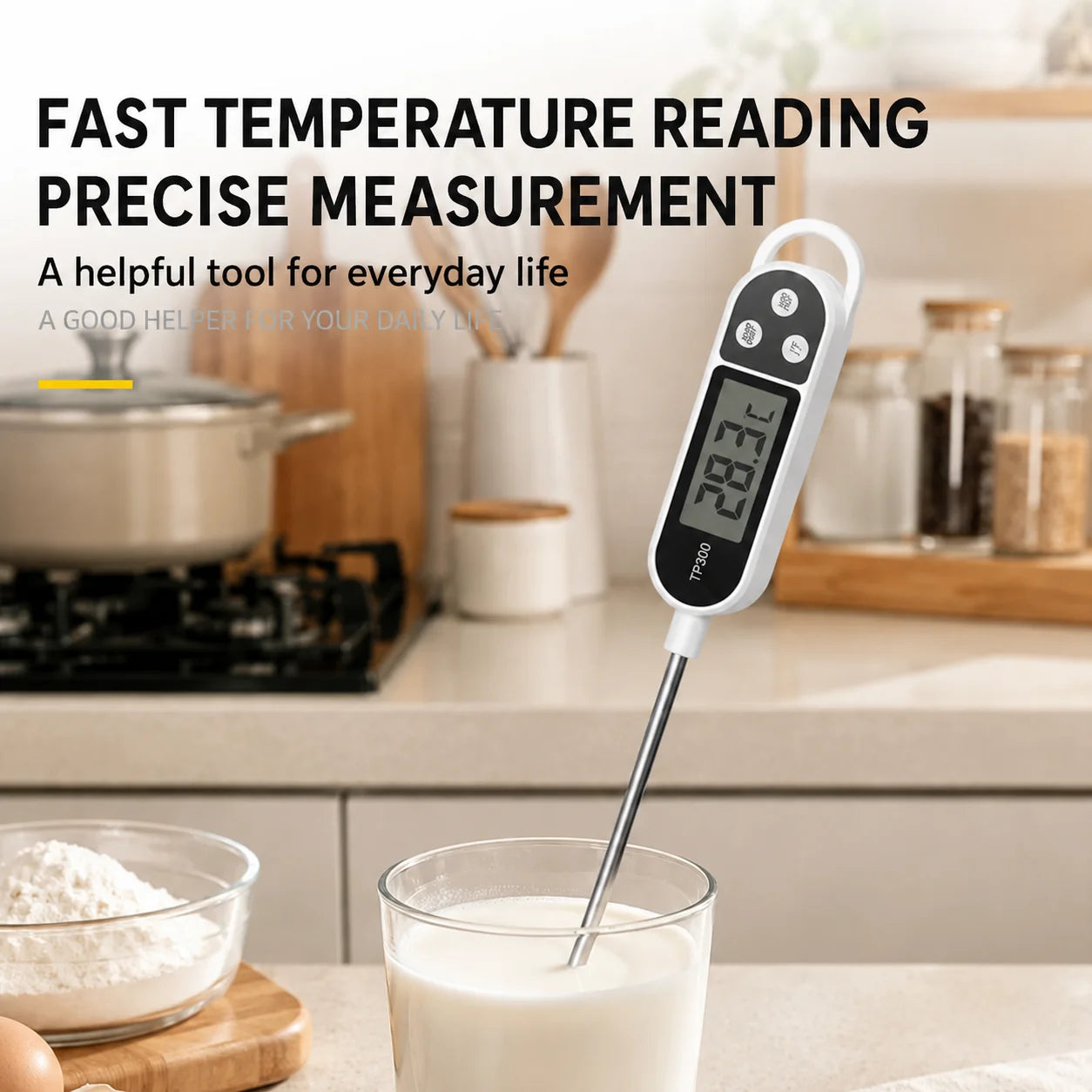 Digital Instant-Read Meat and Kitchen Food Thermometer - 3