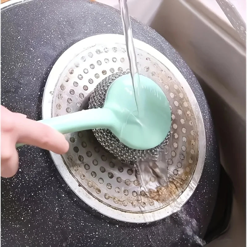 10 Pcs Nano Cleaning Sponge Set with Detachable Handles for Kitchen