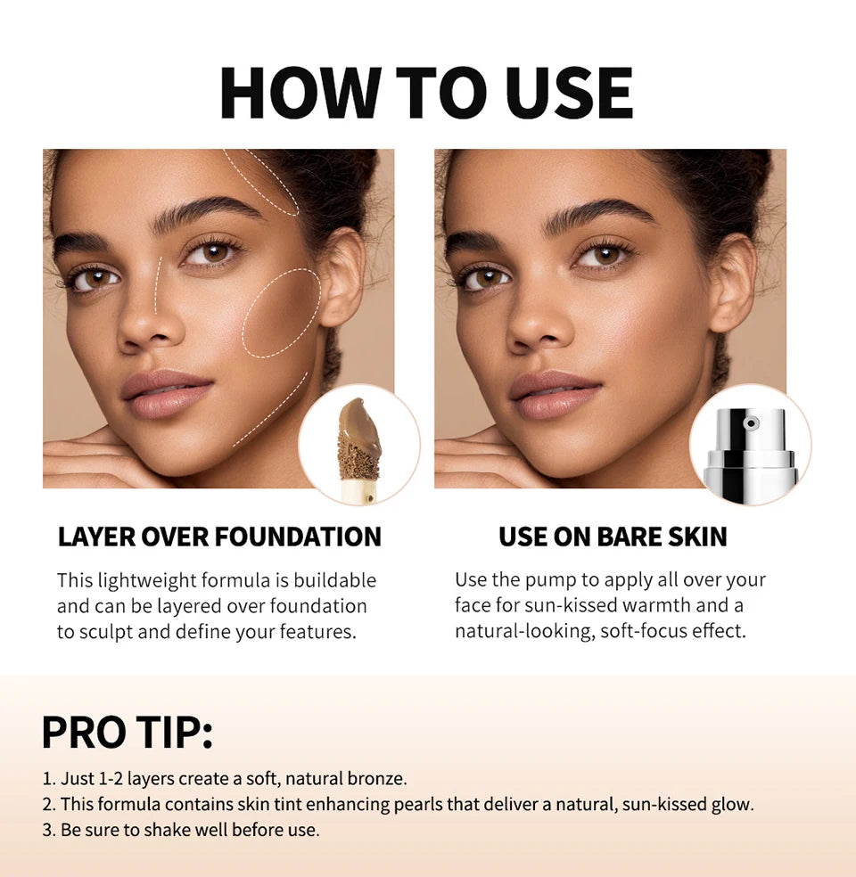 Multi-Use Bronzing and Shaping Foundation Serum - 16
