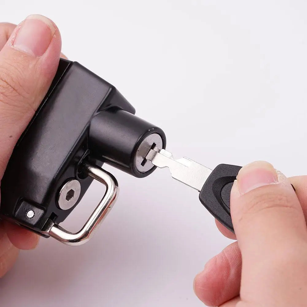Universal Anti-Theft Motorcycle Helmet Lock for Handlebars