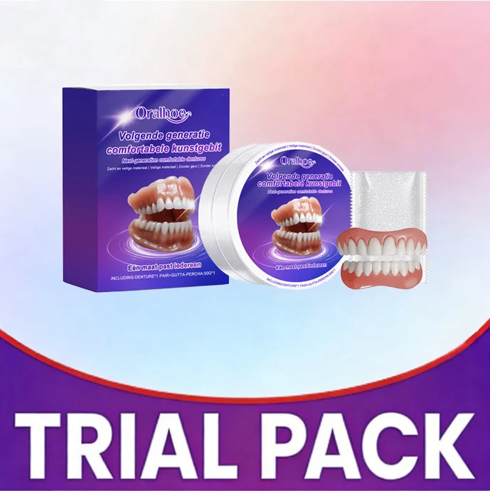 Flexible Silicone Denture Set for Natural Smile Replacement