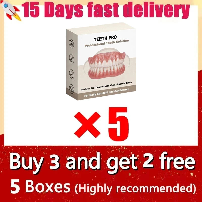 Comfortable Realistic Silicone Dentures for a Bright Smile