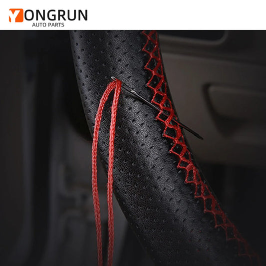 DIY Stitch-On Leather Steering Wheel Cover