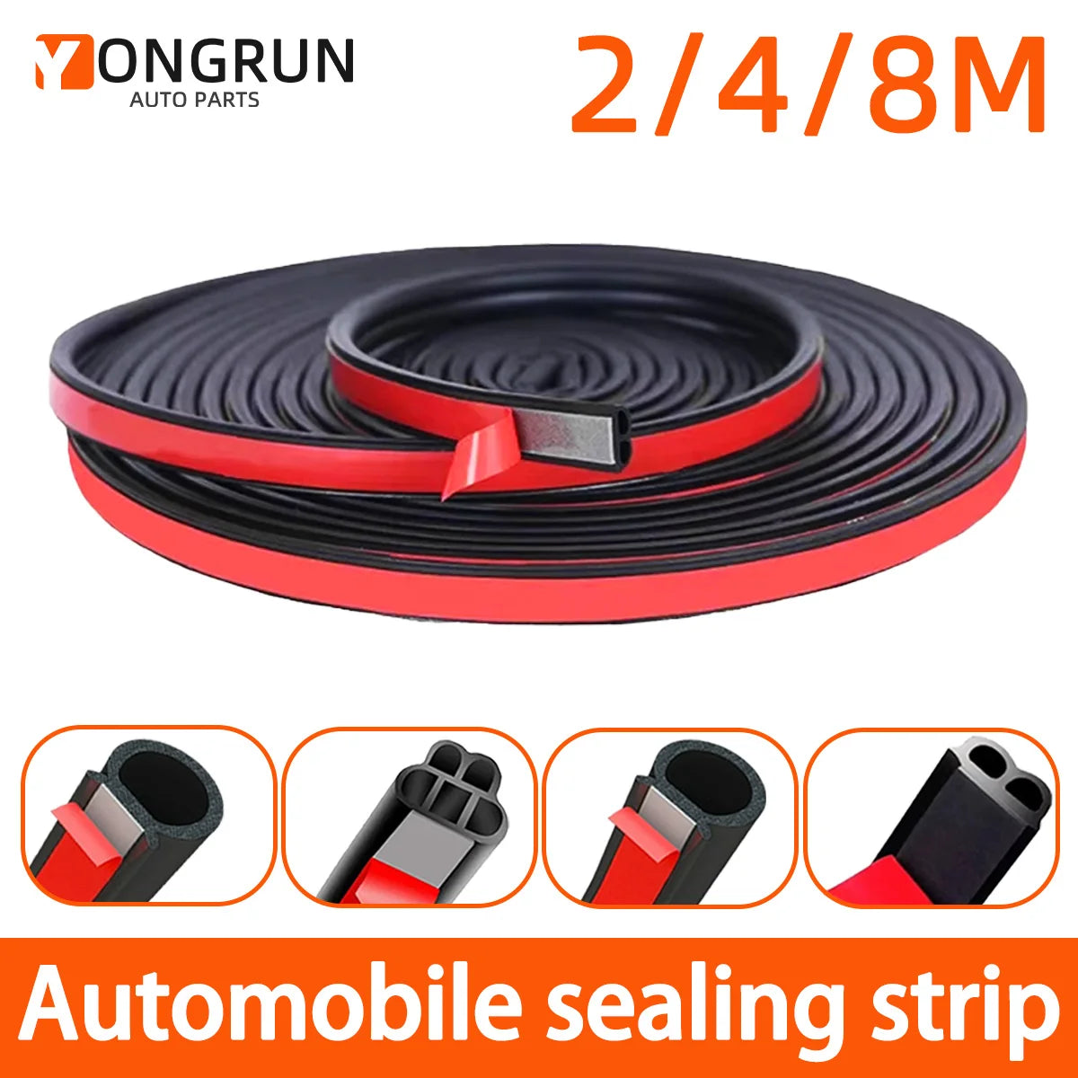 Universal Self-Adhesive Automotive Door Sealing Strip