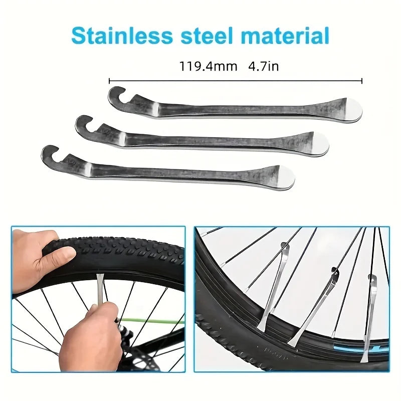 Portable Emergency Bike Tire Repair Kit with Pump