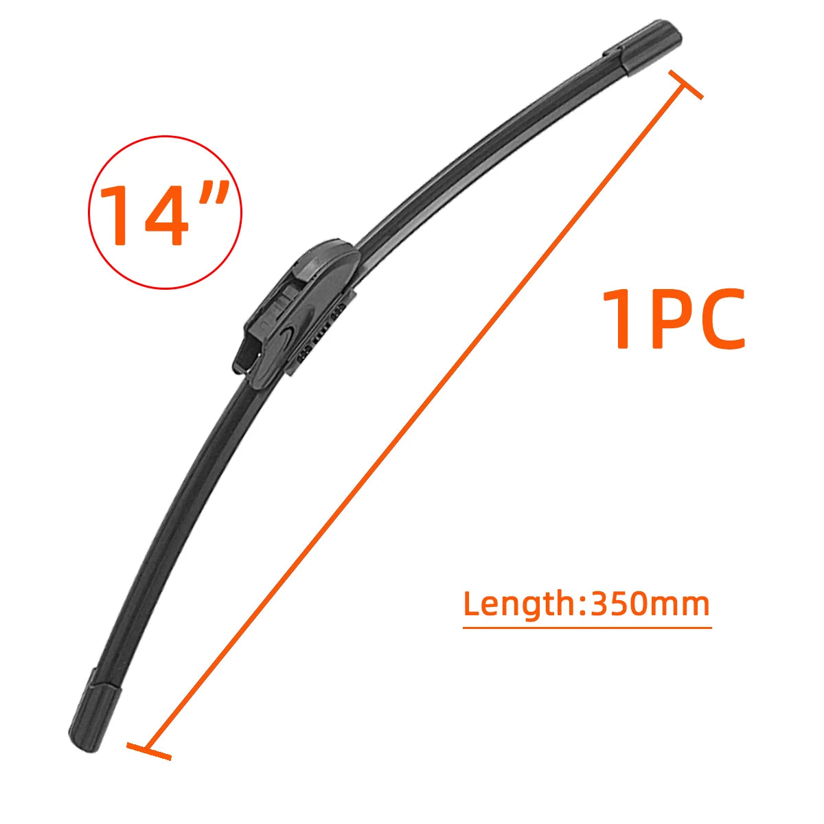 Universal J-Hook Car Windshield Wiper Blade - 15