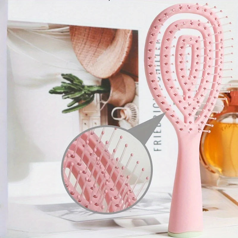 Vented Spiral Detangling Hair Brush for Wet and Dry Hair - 4