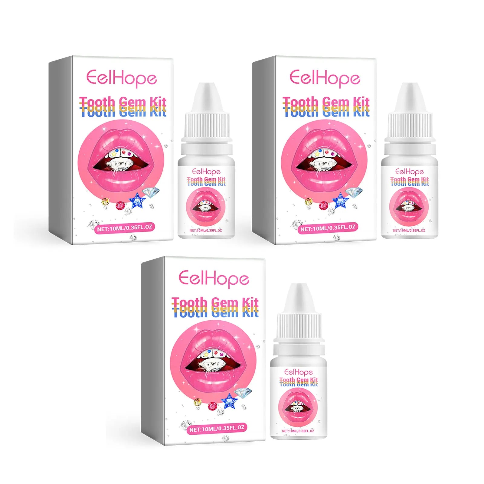 DIY Crystal Tooth Gem Jewelry Decoration Kit - 18