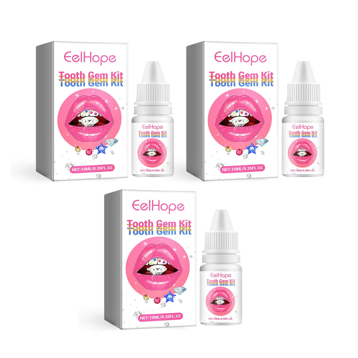 DIY Crystal Tooth Gem Jewelry Decoration Kit