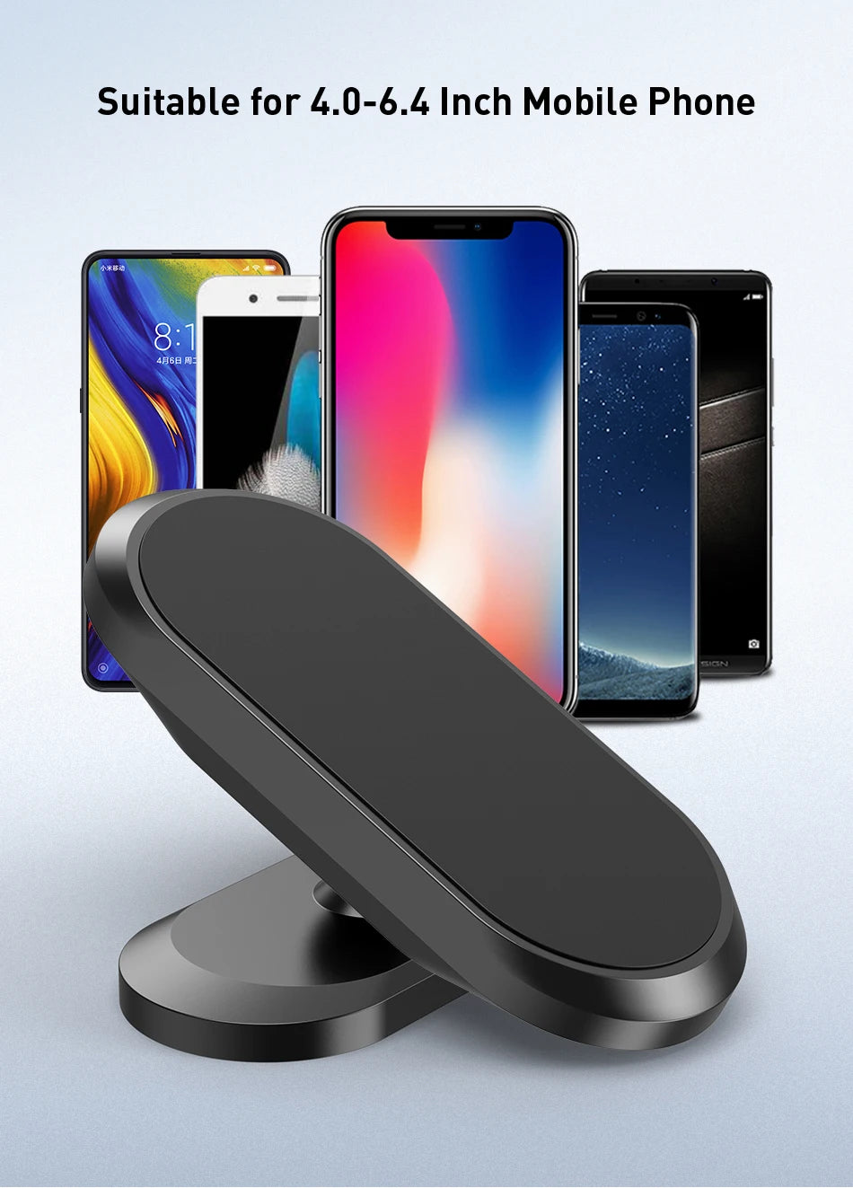 Magnetic Dashboard Car Phone Holder Mini Universal Mount - 5