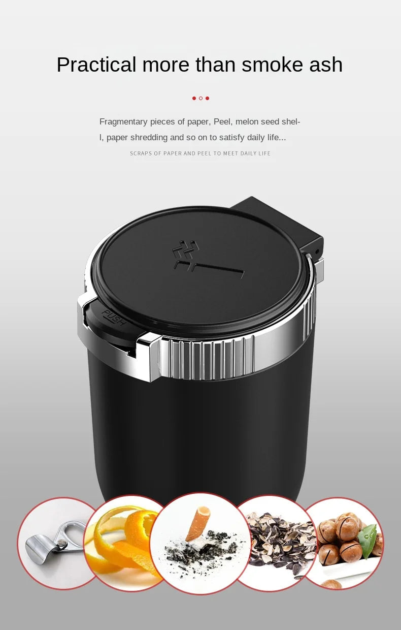 Portable LED Car Ashtray with Cup Holder Mount