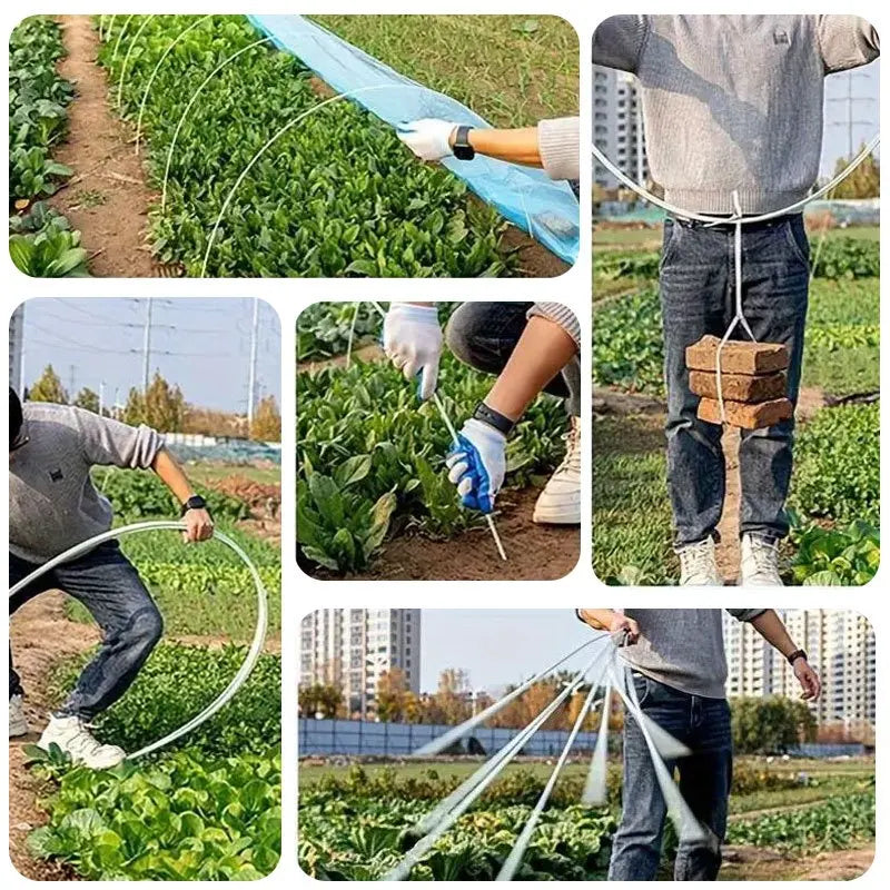 DIY Greenhouse Support Hoops Garden Plant Cover Frame Kit