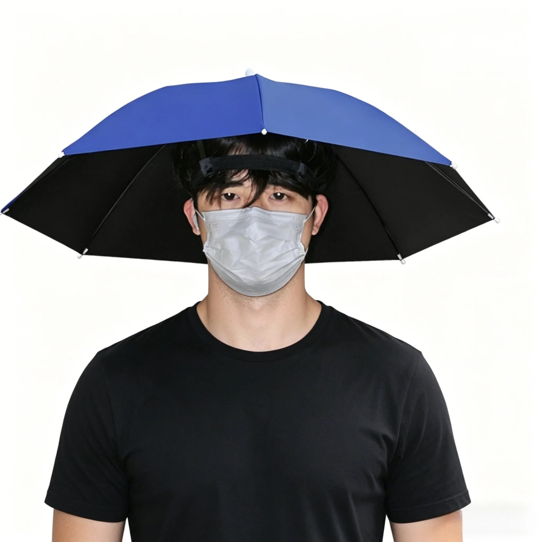 Hands-Free Head Mounted Umbrella Cap for Outdoor Activities - 15