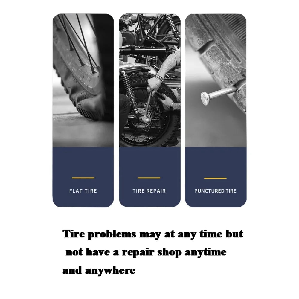 Emergency Tire Repair Kit for Cars and Motorcycles