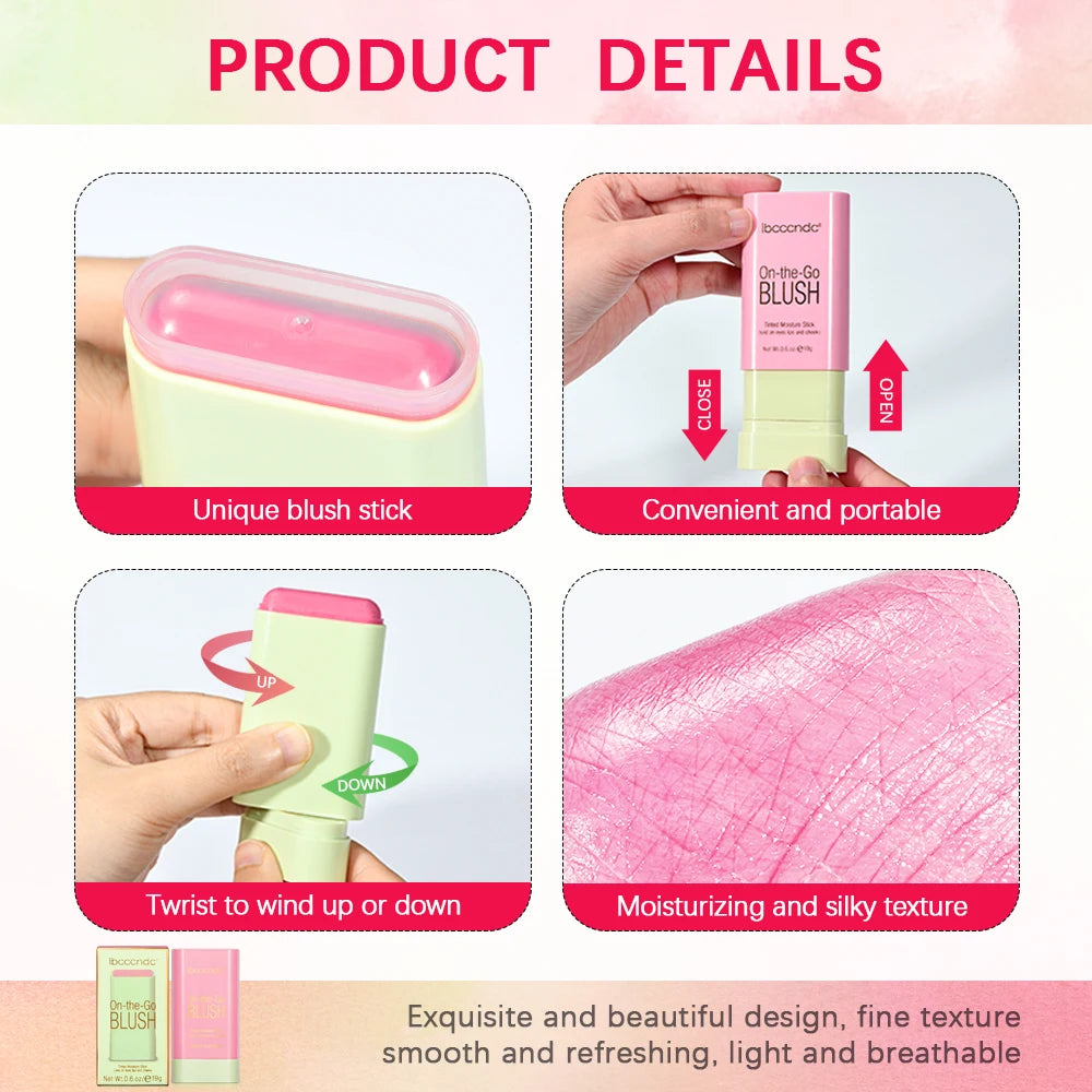 Cream Blush Stick for Lips and Cheeks - 5