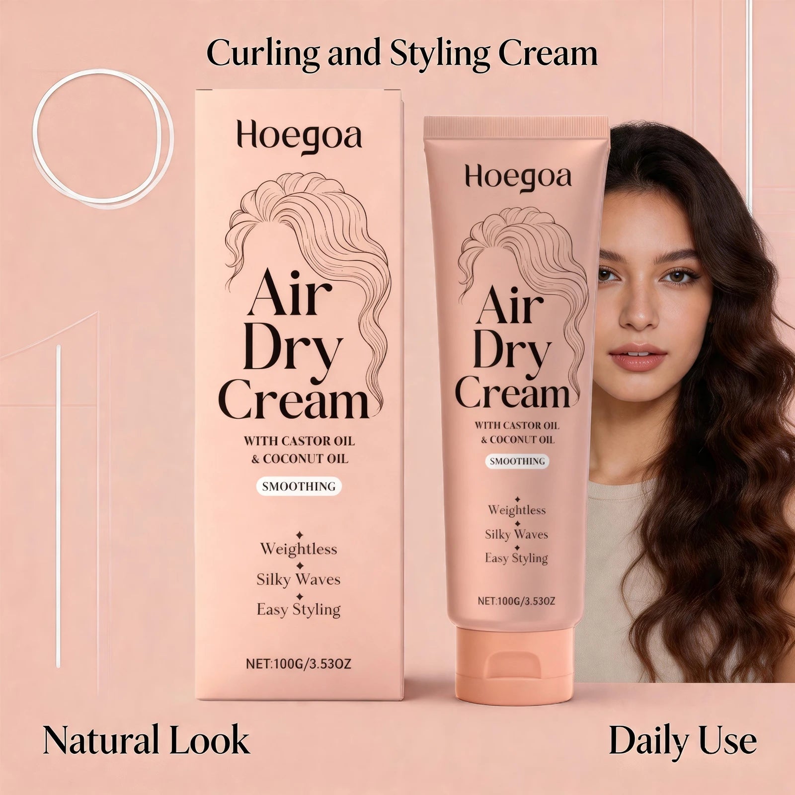 Hydrating Curl Defining Cream for Natural Waves and Curls - 3